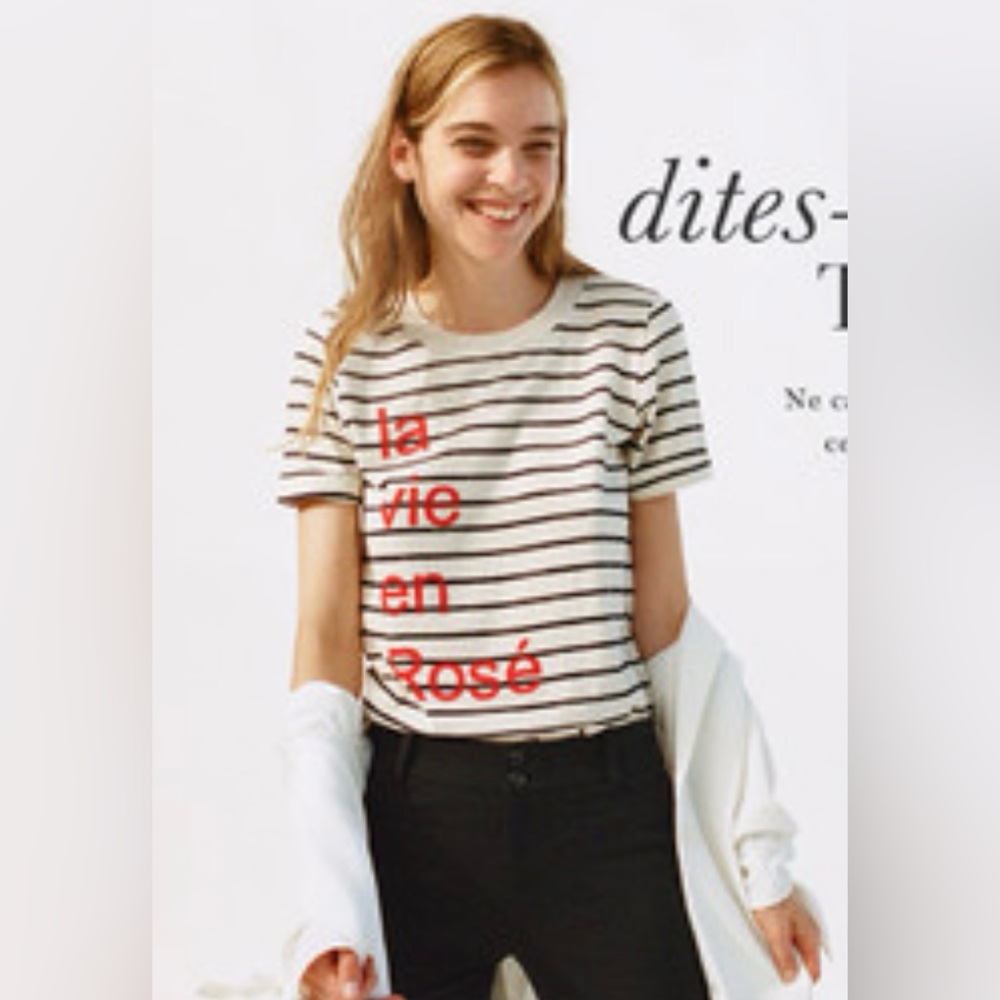 Sol Angeles Striped Tee La Vie En Rosé